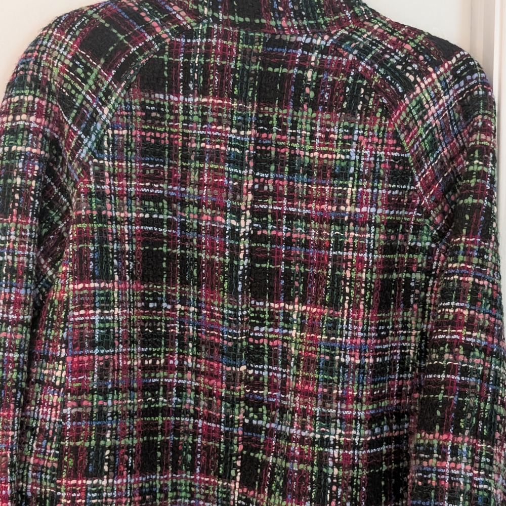 Talbots Women's Multicolor Plaid Jacket - Picture 8 of 14